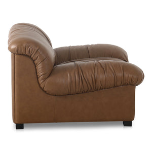 Moe's Halston Lounge Chair Tan Leather