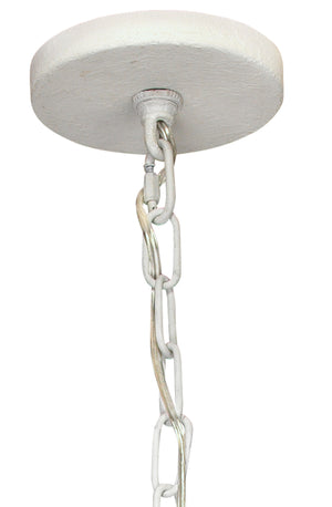 Park 8-Light Gesso Chandelier
