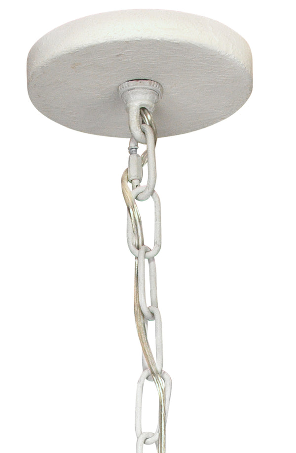 Park 8-Light Gesso Chandelier