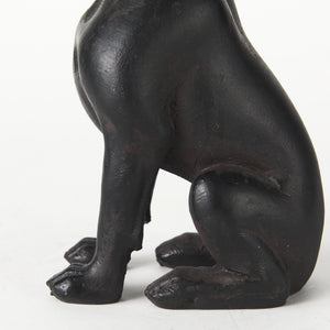 Rocky 4L x 5W Black Resin Boxer Dog