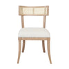 KLISMOS DINING CHAIR WITH CANE DETAIL IN CERUSED OAK
