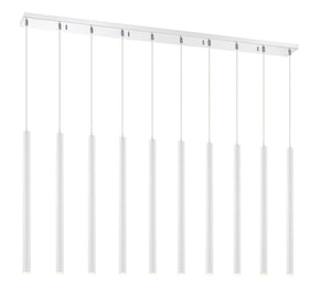 Forest 10 Light Island/Billiard in Chrome Finish