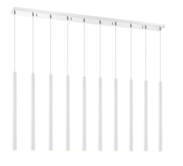 Forest 10 Light Island/Billiard in Chrome Finish