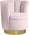 Anita Accent Chair In Pink Velvet