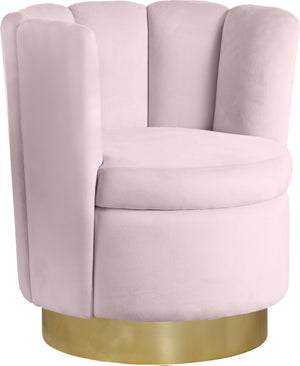 Anita Accent Chair In Pink Velvet