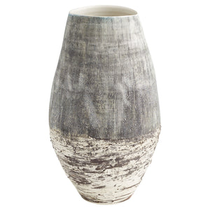 Calypso Vase | Off White | Brown - Large