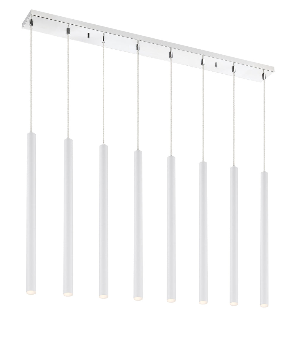 Forest 8 Light Island/Billiard in Chrome Finish