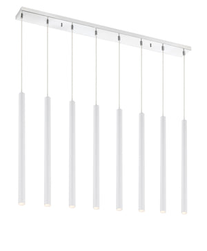Forest 8 Light Island/Billiard in Chrome Finish