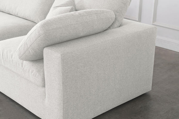 Carmen Cloud Modular Sofa In Cream Linen Fabric