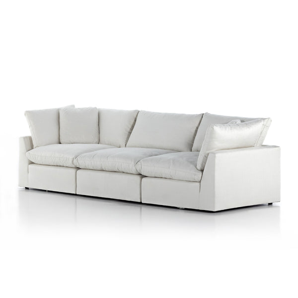 Stevie 3Pc Sectional Sofa In Anders Ivory