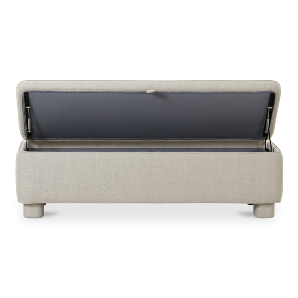 Ichigo Storage Bench in Light Grey