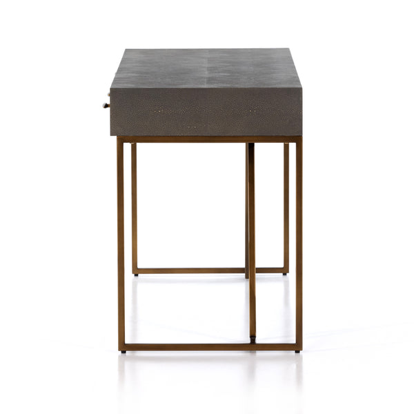 Shagreen Desk In Grey Shagreen
