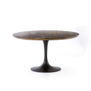 Powell Dining Table 55" In English Brown Oak