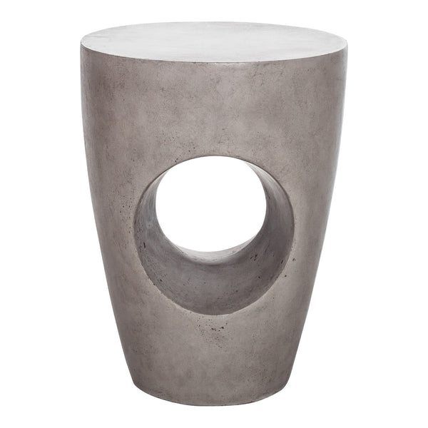 Aylard Outdoor Stool in Grey Concrete
