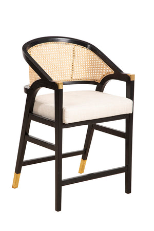 Black Royce Counter Stool