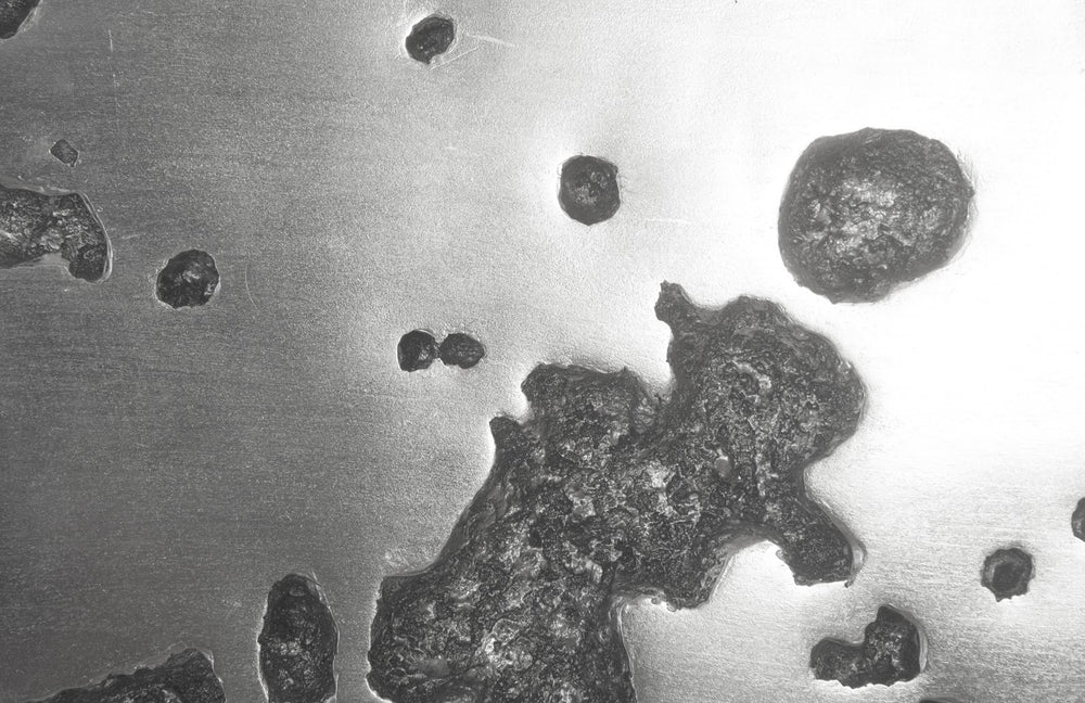 Splotch Wall Art, Silver, Rectangle - B