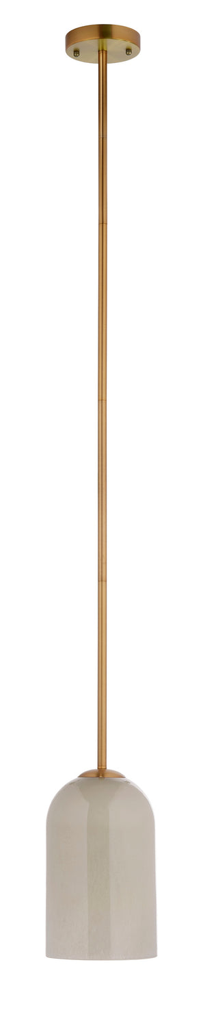 Holt 1-Light Glass Pendant, Taupe