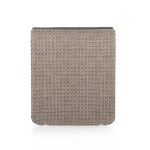 Paige Outdoor Woven Chaise Lounge In Brown