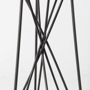Sixx I Small Antiqued Metal Hexagonal Table Candle Holder