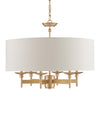 Bering Brass Chandelier In Antique Brass
