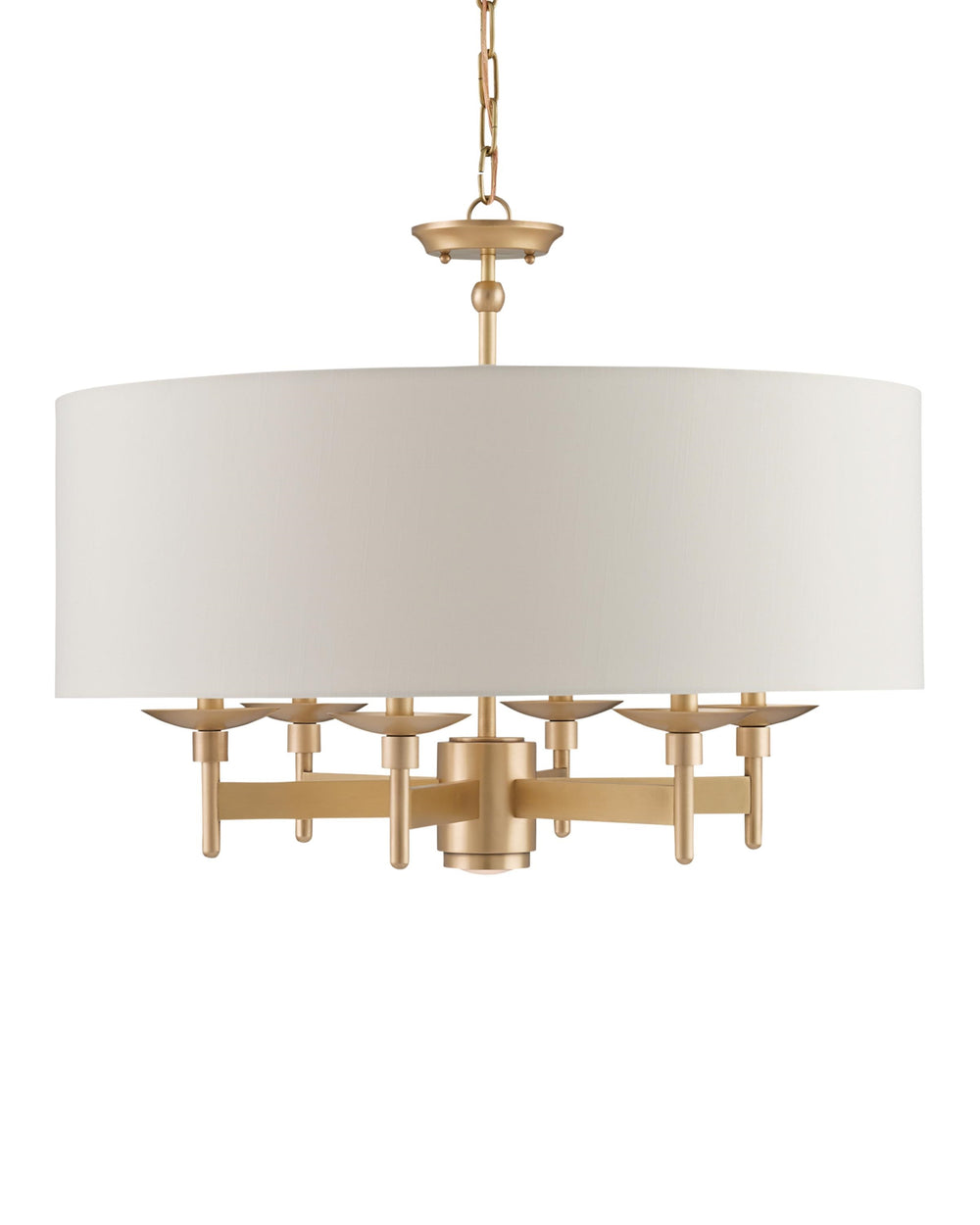 Bering Brass Chandelier In Antique Brass