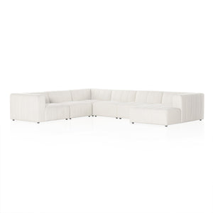 Langham Channeled 6-Piece Sectional - Fayette Cloud