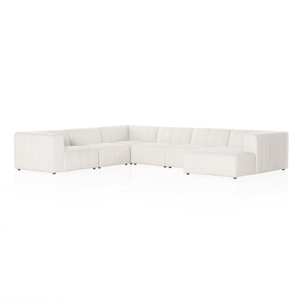 Langham Channeled 6-Piece Sectional - Fayette Cloud