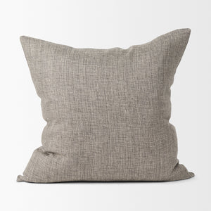 Jacklyn Grey Linen Square Decorative Pillow Cover
