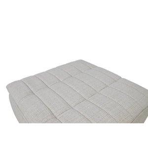 Moe's Lino Ottoman in Textured Oat