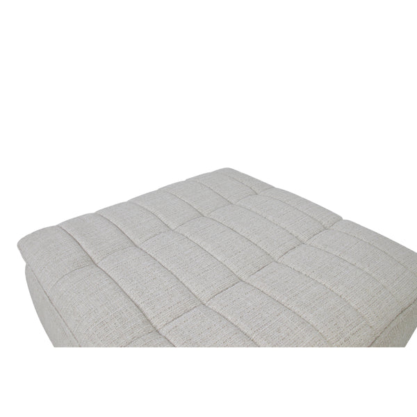 Moe's Lino Ottoman in Textured Oat