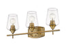 Joliet 3 Light Vanity in Olde Brass Finish