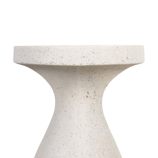 Koda Outdoor End Table In Textured Grey