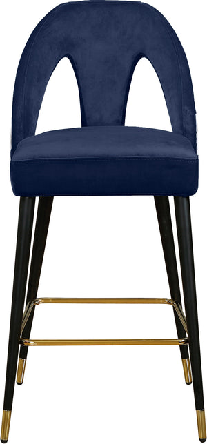 Kimberly Stool In Navy Velvet