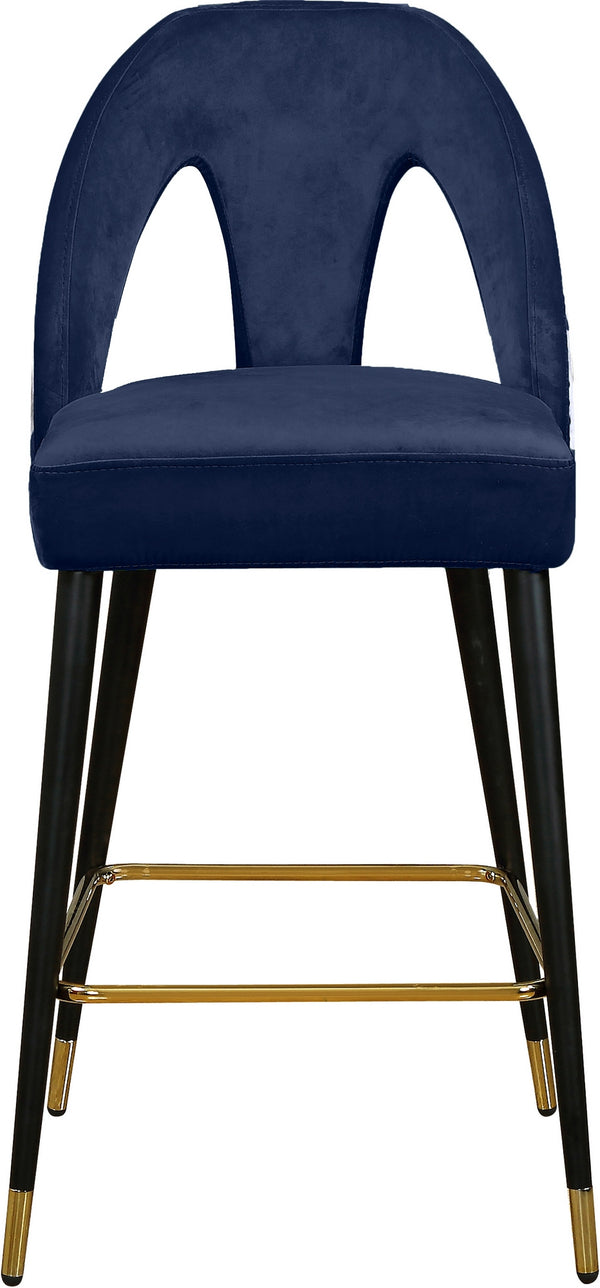 Kimberly Stool In Navy Velvet