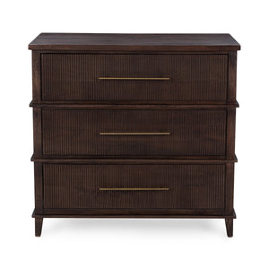 Westlake Solid Wood 3-Drawer Chest - Kona Brown