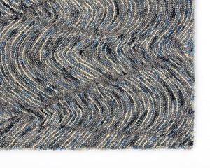 Corfu Hand-tufted Rug - Blue / Charcoal - 9' X 12'