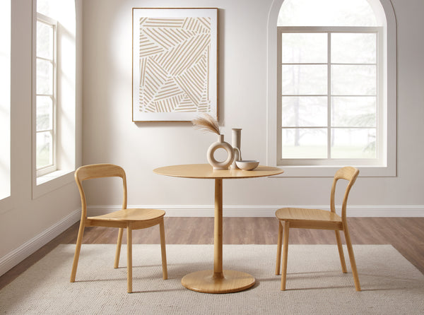 Hanna Dining Chair Bamboo Seat, Wheat (Set of 2)