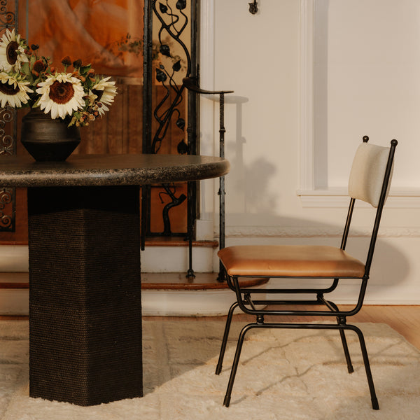 Sartoria Black Granite Dining Table