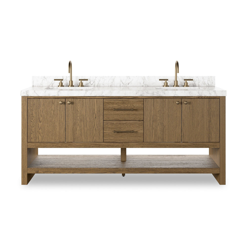 Anthem Double Vanity - Washed Natural Veneer