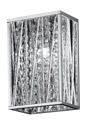 Terra 1 Light Wall Sconce in Chrome Finish