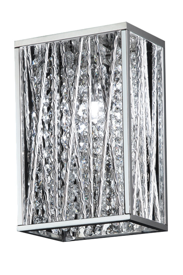 Terra 1 Light Wall Sconce in Chrome Finish