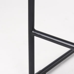 Givens 14.0L x 15.8W x 25.8H Natural Wood W/Black Metal Counter Stool