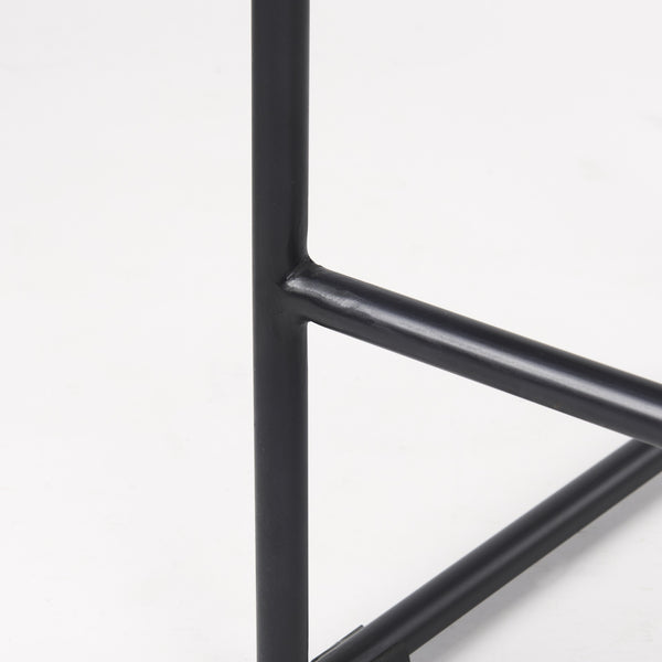 Givens 14.0L x 15.8W x 25.8H Natural Wood W/Black Metal Counter Stool