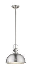 Melange 1 Light Pendant in Brushed Nickel Finish