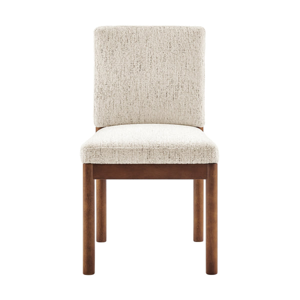 2pc Set - Melvin KD Chenille Dining Side Chair, Concord Cream