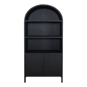 Moe's Wilde Display Cabinet in Black Oak