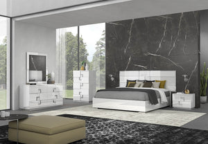 Infinity Premium Night Stand in Bianco Lucido