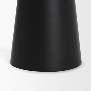 Quadir Tall Matte Black Metal Candle Holder