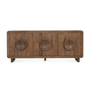 Vally Solid Wood 6 Drawer Buffet with Magnetic Doors
