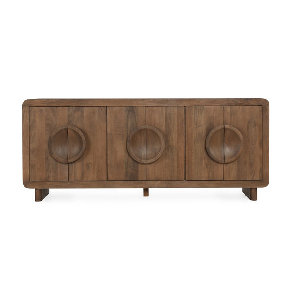Vally Solid Wood 6 Drawer Buffet with Magnetic Doors